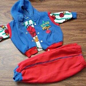 🧨Vintage Full Set Cuties By Judies Colorful Star Player Fits Like 18 Months